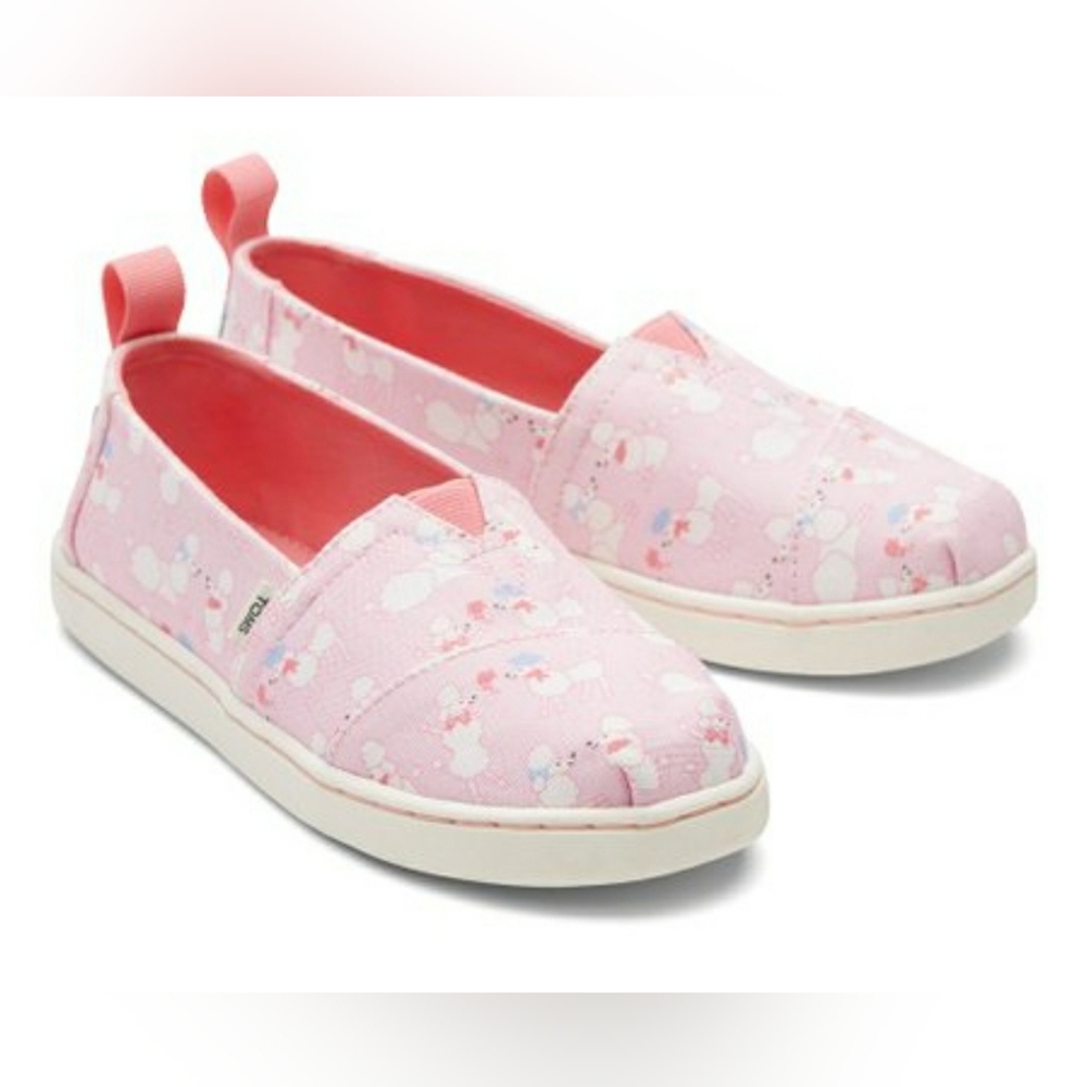 TOMS Pink Oodles of Poodles Alpargata Espadrille
